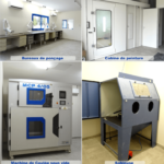 Nouvel agrandissement avec bureaux de ponçage, cabine de peinture, sableuse, mahcine de coulée sous vide