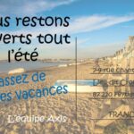 Carte postale de vacances estivales