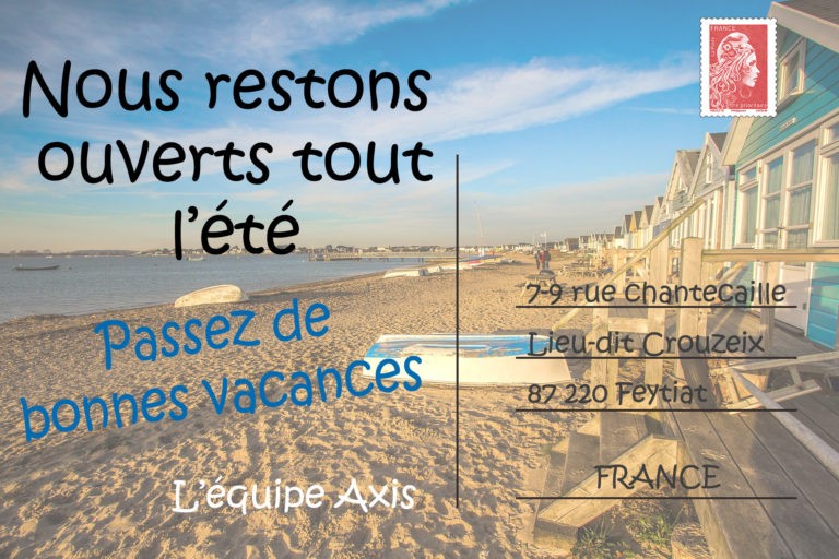 Carte postale de vacances estivales