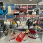 Vitrine d'exposition d'Axis spécialiste du prototypage rapide au CES 2020