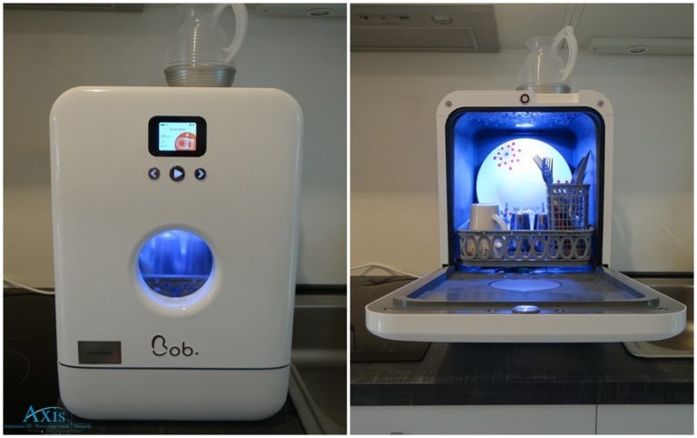 Axis produit Bob le lave vaisselle ultra compact de Daan technologies